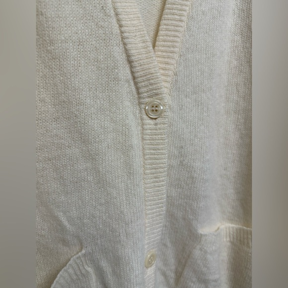 Reed Hunter 96% Lambswool Cardigan – Buttercream Yellow, Size Small - Picture 7 of 7